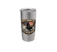 That's A Terrible Idea I'll Get My Sled Snow Snowmobile USA Stainless Steel Insulated Tumbler