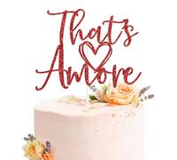 That's Amore Cake Topper, Italian Bachelorette Cake Decor, Bridal Shower Engagement Wedding Party Decorations Supplies
