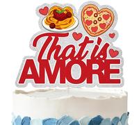 That's Amore Cake Topper - That‘s Amore Party Decorations For Italian Themed Bachelorette Bridal Shower Party Supplies Glitter