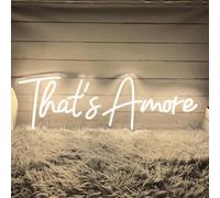 That's Amore Neon Sign, Wedding LED Wall Light, Bedroom Decor Dimmable
