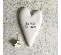 That's Crackers! Be Bold Be Brave | Little Ceramic Heart Token | Mini Gift | Cracker Filler