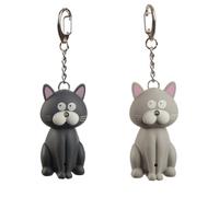 That's Crackers! Cat Keyring | LED Torch & Meowing Sound | Single | Mini Gift | Cracker Filler