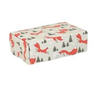 That's Crackers Christmas Fox | Little Gift Box | Soap Bar Sized | 6 Boxes | 57x88x30mm
