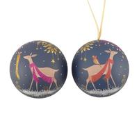 That's Crackers Christmas Ride | Fillable Tinware Christmas Bauble | Sara Miller| 7cm Wide