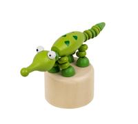 That's Crackers Crocodile | Retro Wooden Push Up Toy | Little Gift | Party Bag Idea