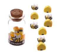 That's Crackers! Cute Honey Bees | Mini Erasers in a Jar | Little Gift | Cracker Filler