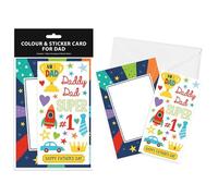 That's Crackers Father's Day Card Making Craft Kit for Kids | Card. Envelope & Stickers