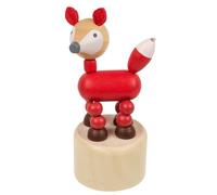 That's Crackers Fox | Retro Wooden Push Up Toy | Little Gift | Party Bag Idea