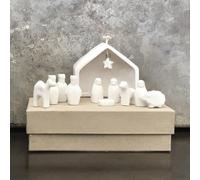 That's Crackers Gorgeous Dainty Porcelain Nativity Set | Christmas Ornament | Lovely Gift