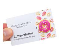 That's Crackers I Doughnut What I'd Do Without You | Button Wishes Sew On Token | Little Gift