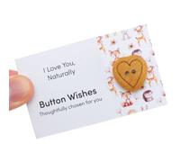 That's Crackers I Love You Naturally | Button Wishes Sew On Token | Little Gift | Cracker Filler