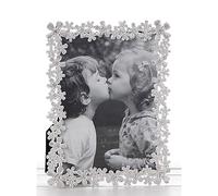 That's Crackers! Jewelled Silver Forget Me Not Photo Frame | 4" x 6"