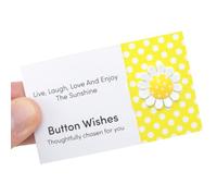 That's Crackers Live Laugh Love, Enjoy The Sunshine | Button Wishes Sew On Token | Little Gift