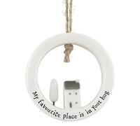 That's Crackers! My Favourite Place is in Your Hug | Ceramic Ornament | Cracker Filler | Mini Gift