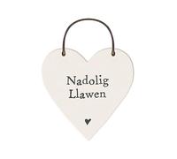 That's Crackers! Nadolig Llawen | Little Welsh Wooden Hanging Heart | Mini Gift | Cracker Filler