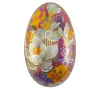 That's Crackers Pink Cloisonne | Two Part Easter Egg | Fillable Tin | Flat Bottomed | 11cm