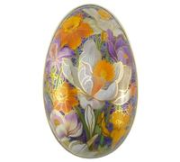 That's Crackers Purple Cloisonne | Two Part Easter Egg | Fillable Tin | Flat Bottomed | 11cm
