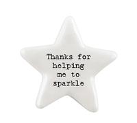 That's Crackers! Thanks for Helping Me Sparkle | Ceramic Star Token | Mini Gift | Cracker Filler