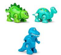 That's Crackers Wind Up & Walk Dinosaur Toys | Set of 3 | Little Gift | Cracker Filler