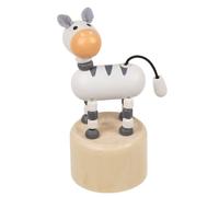 That's Crackers Zebra | Retro Wooden Push Up Toy | Little Gift | Party Bag Idea