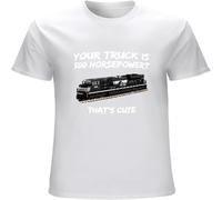 That's Cute Norfolk Southern Mens T Shirt Printed Graphic Top Unisex Tee White M
