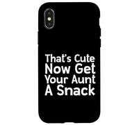 Thats Cute Now Get Your Aunt A Snack Thanksgiving Family Case for iPhone X/XS