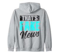That's Fake News Rights Press Freedom Journalism Zip Hoodie