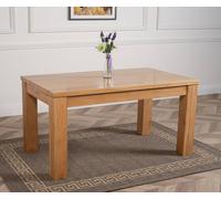 Thats Furniture Dakot 152cm Chunky Medium Solid Oak Dining Table in Light Oak Thats Furniture Light Oak