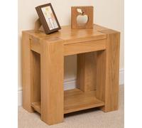 That's Furniture Kuba Solid Oak Lamp Table For Living Room