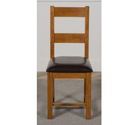 That's Furniture Lincoln Solid Oak Dining Chair - Brown - 1