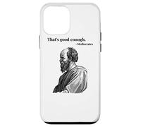 That's good enough. Mediocrates - black | Funny Philosopher Case for iPhone 12 mini