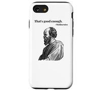 That's good enough. Mediocrates - black | Funny Philosopher Case for iPhone SE (2020) / 7/8