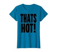 Thats Hot Your Not Tee Front and Back Print Y2K Slogan Women T-Shirt, Women, Sapphire Blue, 3X-Large