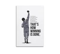 That's How Winning Is Done Wall Art, Boxing-themed Print, Motivational Poster, Empowering Canvas Picture Artistic Wall Mural Modern Hanging Decor Poster20x30inch(50x75cm)