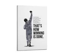 That's How Winning Is Done Wall Art, Boxing-themed Print, Motivational Poster, Empowering Canvas Picture Artistic Wall Mural Modern Hanging Decor Poster16x24inch(40x60cm)