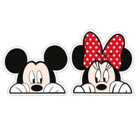 Thats IT - Disney Mickey Mouse & Minnie Mouse Sticker - Vinyl Decal for Car and Van - Waterproof Anime Stickers for Water Bottle - Indoor & Outdoor Sticker for Laptop - Pack of 2 - TI - 407