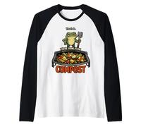 Thats It Your Going in The Compost Frog Gardener Pitchfork Raglan Baseball Tee