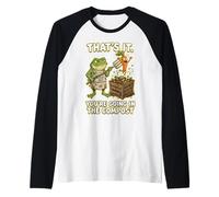 Thats It Your Going in The Compost Funny Garden Frog Raglan Baseball Tee