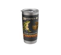Thats It Your Going in The Compost Whimsical Garden Frog Stainless Steel Insulated Tumbler