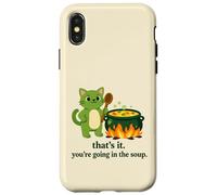 That's it you're going in the soup cat meme sarcastic youth Case for iPhone X/XS
