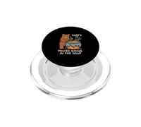 That's It You're Going In The Soup Cute Animal Humor PopSockets PopGrip for MagSafe