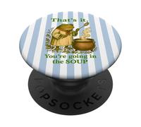 Thats It Youre Going in the Soup Funny Frog Wizard PopSockets Adhesive PopGrip