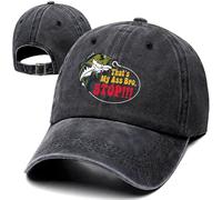 That's My Ass bro, Stop Funny Retro Washed Cotton Baseball Cap, Adjustable Lightweight and Breathable Unisex Outdoor Sun Hat, Birthday Gifts for Fishing Lover Grandpa Dad Husband Fisherman Brother