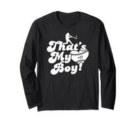 That's My boy #21 Baseball Mom Love Heart Baseball Dad Fan Long Sleeve T-Shirt