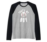 That's My Boy Baseball Number #16 Raglan Baseball Tee