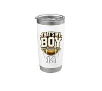 That's My Boy Number 14 Football Stainless Steel Insulated Tumbler
