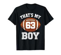 Thats My Boy Number 63 Biggest Fan Football Dad Mom Woman T-Shirt