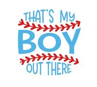 That's My Boy Out There Patch 3 Inches Funny Baseball, Professional Player, Sports Lover, Iron On/Sew On Embroidery Fabric Applique Patches for Trucker Hat Clothes Backpack DIY Accessories Friend Gift