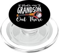 Thats My Grandson Out There Baseball Fire Bat PopSockets PopGrip for MagSafe