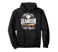 That's My Grandson Out There Baseball Grandma Grandpa Pullover Hoodie
